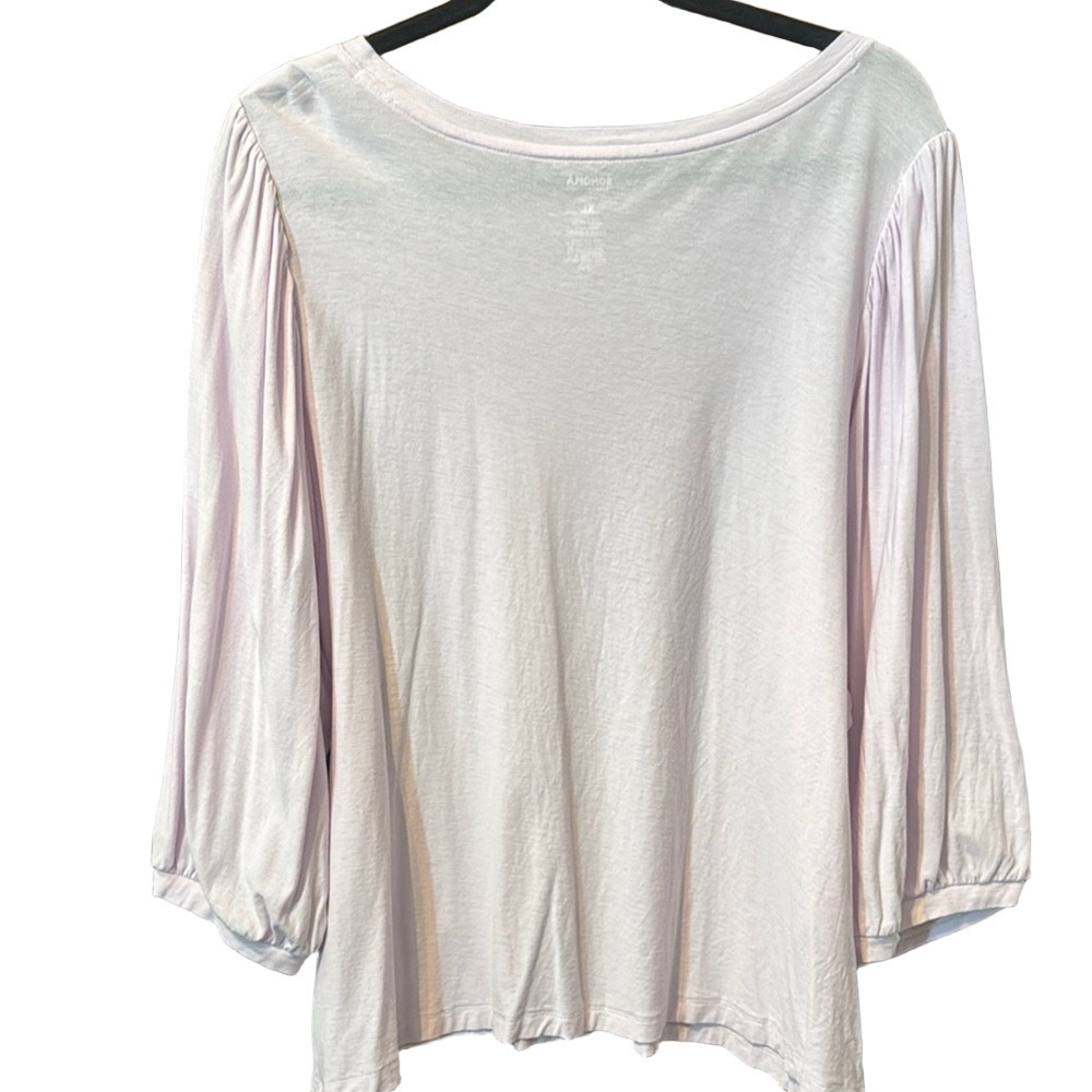 Sonoma Light Purple Oversized Blouse with Relaxed Fit - Picture 2 of 2